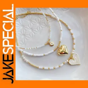Heart Pendant Necklace with Freshwater Pearls