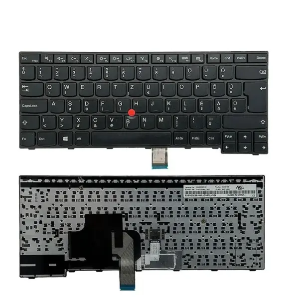 German Swiss QWERTZ Keyboard for Lenovo Thinkpad E450-E465 - Image 3