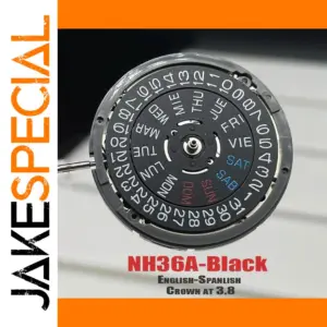 Japan NH36A Automatic Movement Black/White