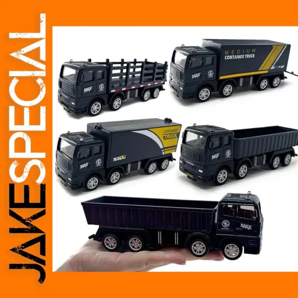 Pull Back Container Truck Model Toy 1:32 Scale