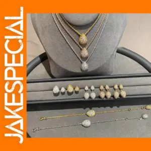 Twist Chain Jewelry Set with Earrings and Ring