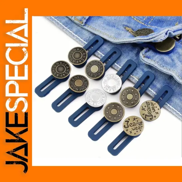 10pcs Retractable Jeans Waist Button Extenders