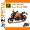 1/12 KTM 1290 Super Duke R Diecast Model