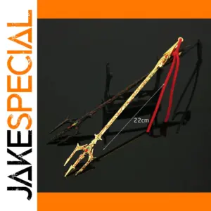 22cm Trident Toy Sword Keychain Decor