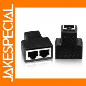 USB Dual LAN Ethernet Splitter Adapter Cat6