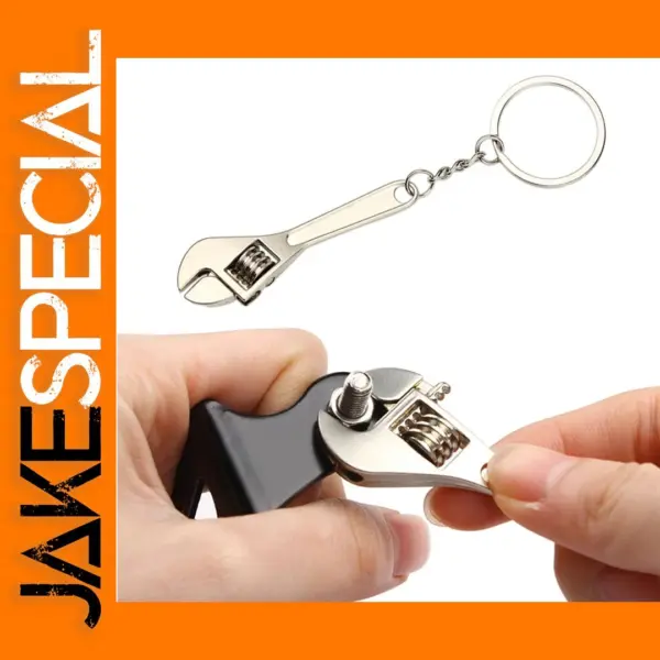 Metal Mini Wrench Keychain for Car and Bike