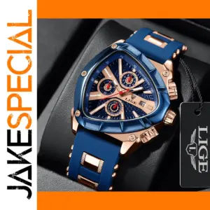 LIGE Men's Luxury Sports Quartz Watch