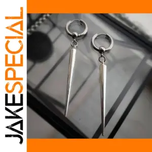 Large Spike Huggie Hoop Earrings for Women