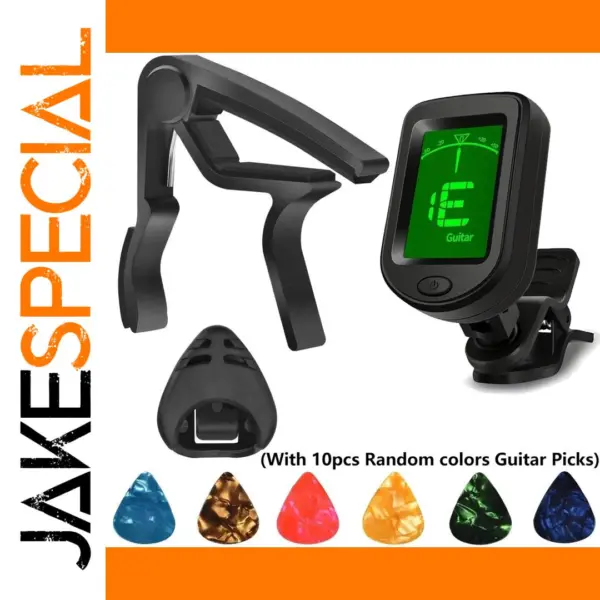 Guitar Accessory Kit with Capo, Tuner, Picks