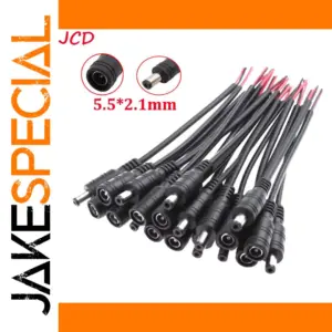 DC Power Connector Pigtail Cable 2.1x5.5mm