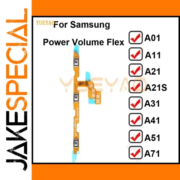 Samsung A01 A11 A21S A31 A41 A51 Power Button Flex Cable