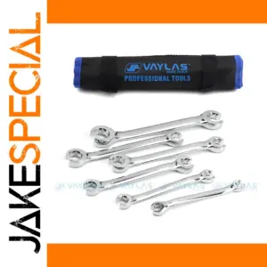 Set of Flare Nut Wrenches for Automotive and Plumbing