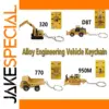 CATD-8T Alloy Keychain Excavator Model