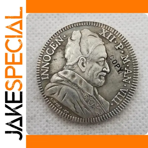 Pope Medal Replica Coin Vintage Collectible