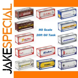 2pcs HO Scale 1:87 Oil Tank Containers