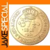 Brazil 37 1/2 Reis Copper Antique Coin Replica