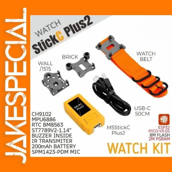 M5StickC Plus2 Smart Watch Kit with Accessories