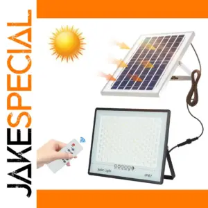 Solar Outdoor LED Floodlight with Remote Control
