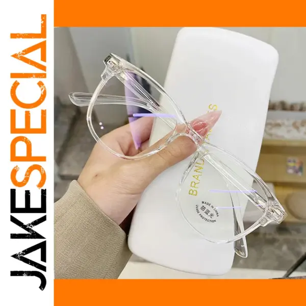Transparent Round Computer Glasses for Unisex