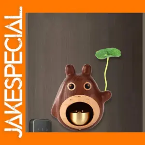 Wooden Cat Penguin Door Bell Chime Decor
