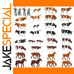 36pcs HO Scale Miniature Farm Animal Figures