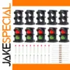 10 Sets N Scale Railway Signal Heads with LEDs
