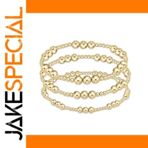 Gold Plated Beaded Bracelet for Women