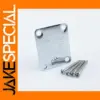 Chrome Neck Plate for Electric Guitars and Basses