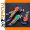 9PCS Hex Key Set with Double-End Design