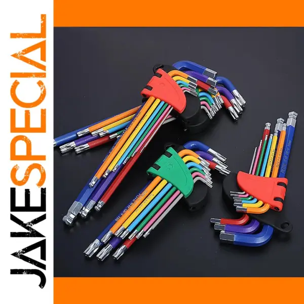9PCS Hex Key Set with Double-End Design