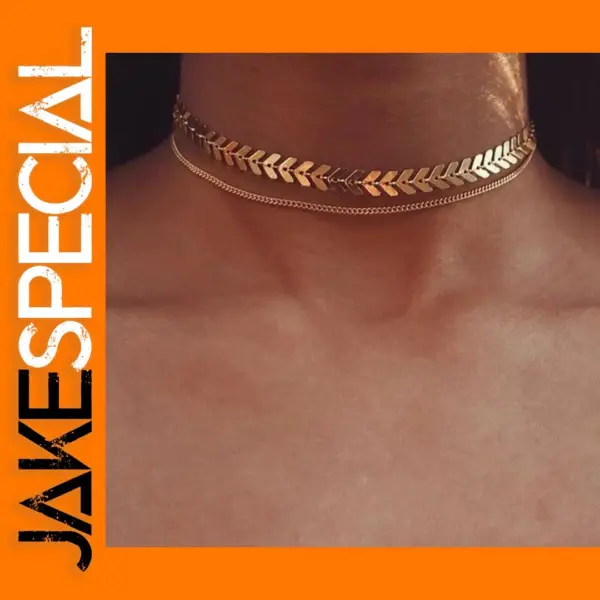 Gothic Style Double Layer Choker Necklace