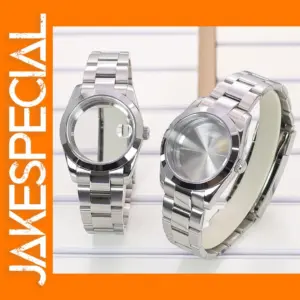 36mm/40mm Bevel Edge Watch Case with Bracelet