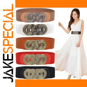 Women's Retro Wide Adjustable Elastic Belt