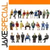 25 O Scale Painted Seated Figures Set