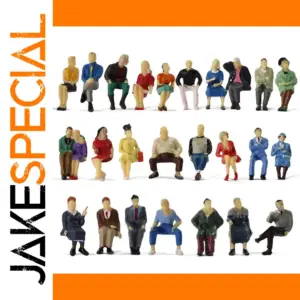 25 O Scale Painted Seated Figures Set