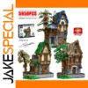 Medieval Blacksmith Shop Building Blocks Set