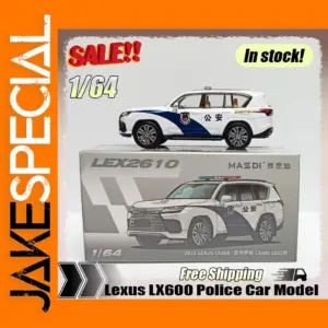 Masdi 1:64 Lexus LX600 Police Car Model