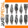 10pcs Tungsten Carbide Rotary Burr Set