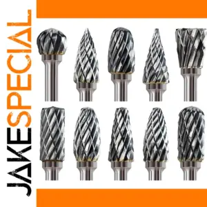 10pcs Tungsten Carbide Rotary Burr Set