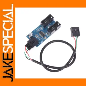 USB 2.0 Dual Port Extension Cable for Motherboards