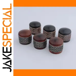 Red Wood Potentiometer Knob for Guitar Bass