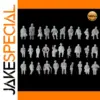 100 Unpainted HO Scale People Figures Set