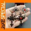 5pcs Gothic Cross Charms for Jewelry Making