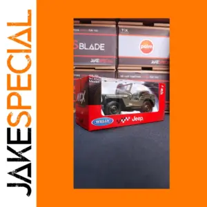 Welly Jeep Willys Scale Model with Rubber Tires
