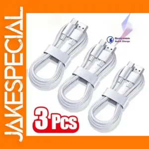 3PCS 6A USB C Fast Charging Cables