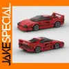 MOC Speed Champions Red Racer Building Set