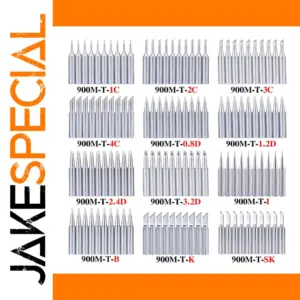 10Pcs Lead-Free Soldering Iron Tips for Hakko 936