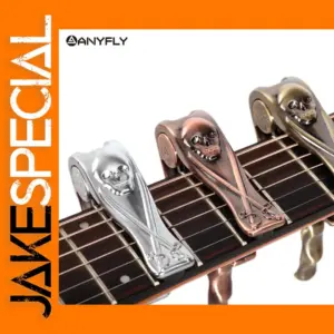 Metal Skull Acoustic Guitar Capo Clamp