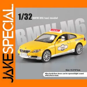 1:32 BMW M6 Taxi Diecast Metal Model