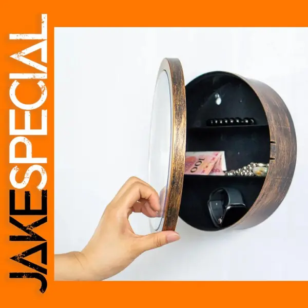 Hidden Safe Wall Clock with Secret Compartment